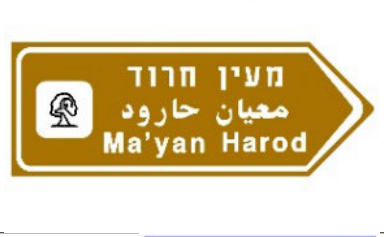 תמרור 617 — מורה דרך בצומת או במחלף: בהכוונה לדרך מהירה – באותיות בצבע לבן על רקע כחול